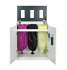 36030 - Sorteringsskåp vit Longopac Bin Multi 3st - Framsidan